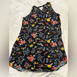 Old Navy Fall Print A Line Halter Top Dress